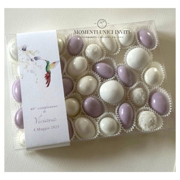 momenti unici inviti box degustazione 31 confetti compleanno donna