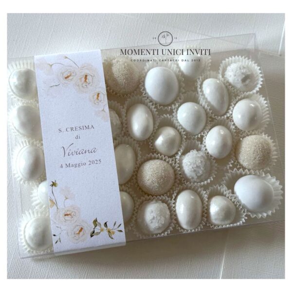 momenti unici inviti box degustazione 31 confetti cresima