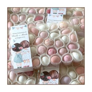 momenti unici inviti - box degustazione 31 confetti su pirottino con fascia grafica 01