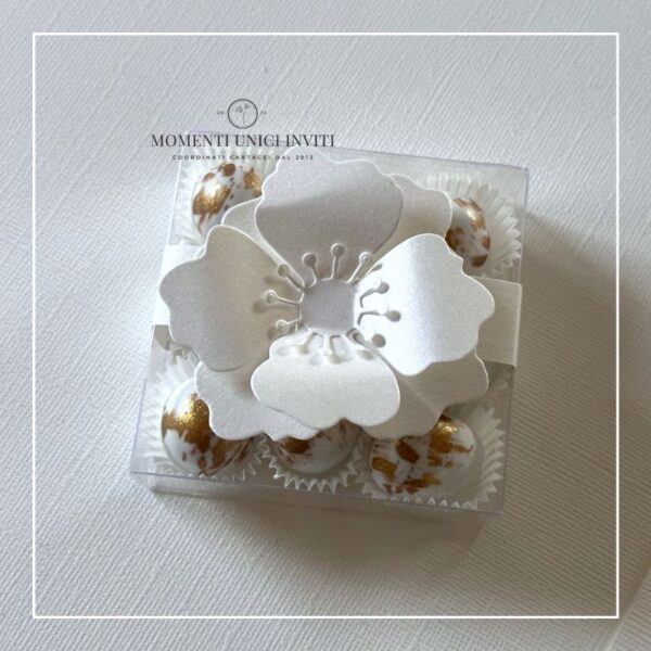 momenti unici inviti box degustazione 9 confetti anniversario Mucci