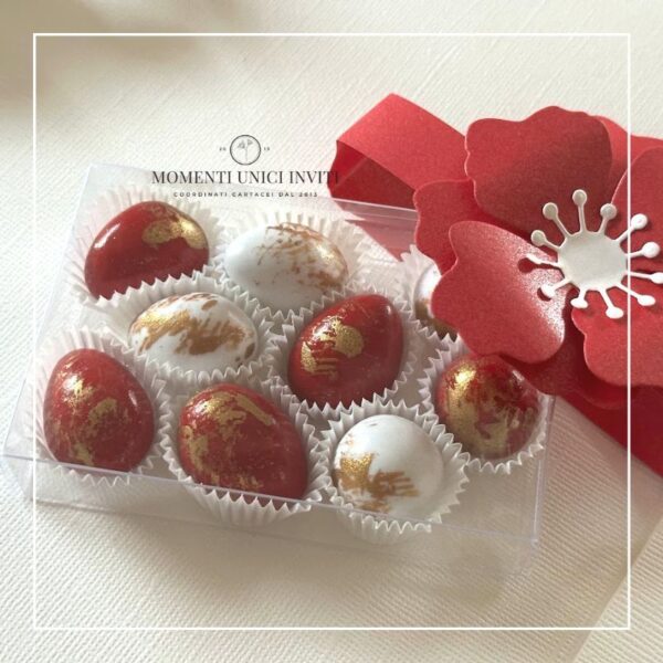 momenti unici inviti box degustazione 9 confetti laurea cresima anniversario Mucci