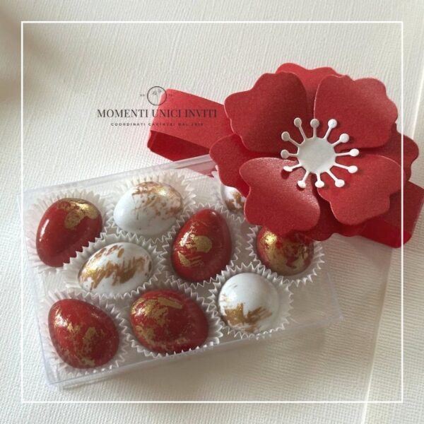 momenti unici inviti box degustazione 9 confetti laurea cresima anniversario Mucci
