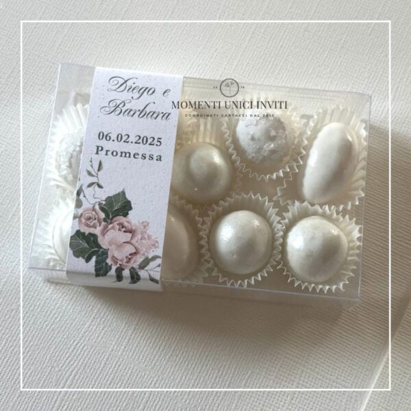 momenti unici inviti box degustazione 9 confetti matrimonio