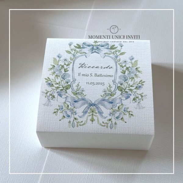 momenti unici inviti box degustazione confetti battesimo bimbo