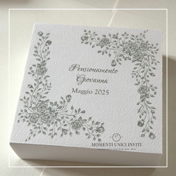 momenti unici inviti box degustazione confetti pensionamento pensione