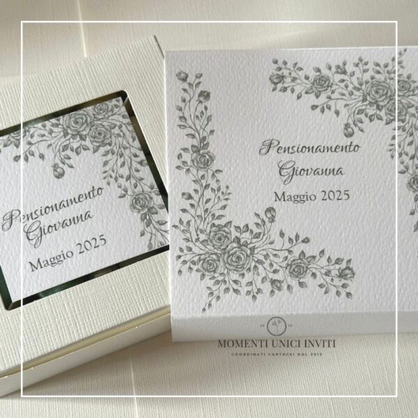 momenti unici inviti box degustazione confetti pensionamento pensione