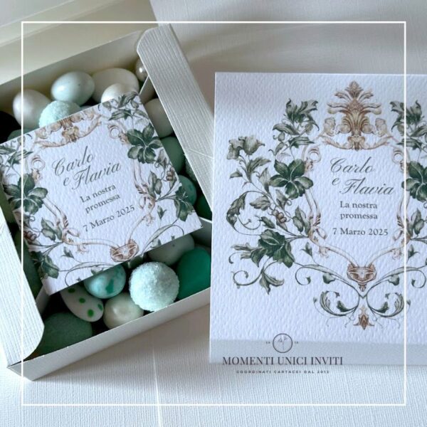 momenti unici inviti box degustazione confetti promessa matrimonio
