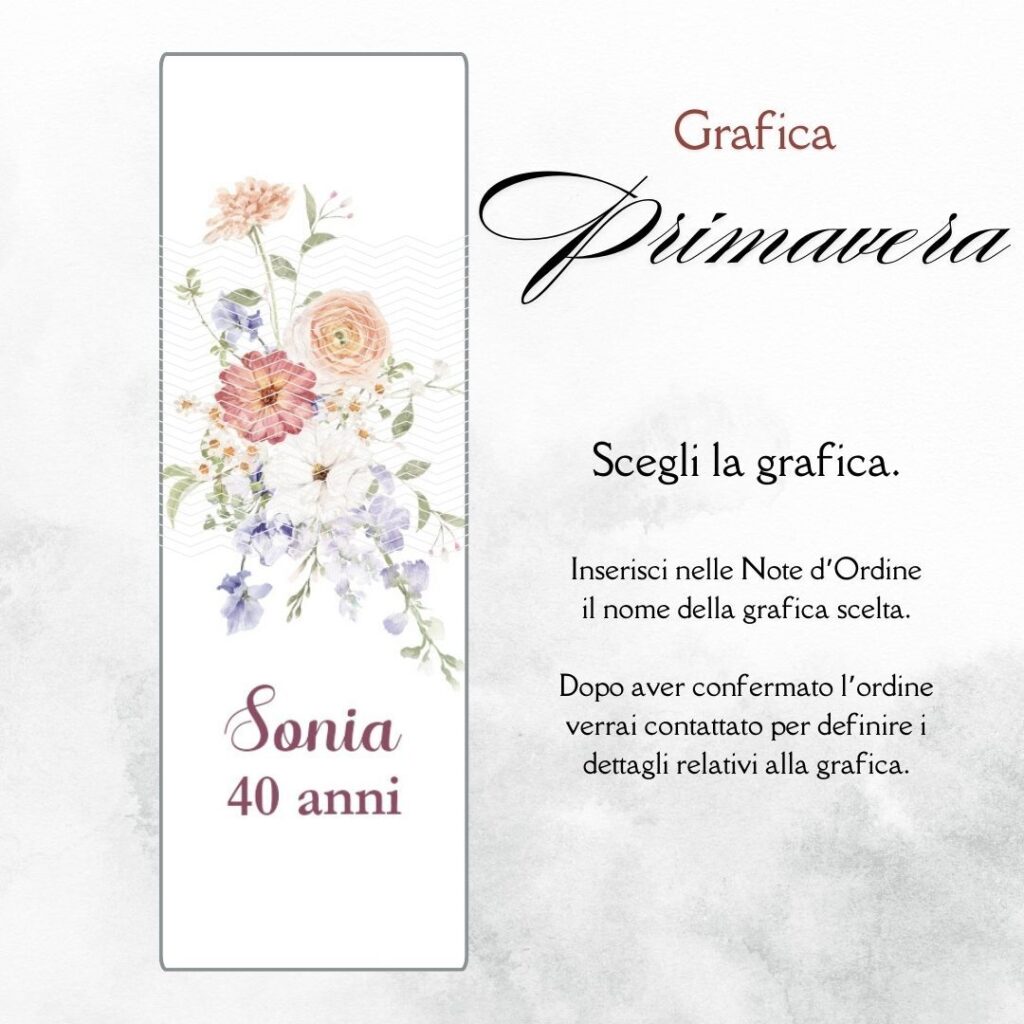 momenti unici inviti grafica per box degustazione confetti compleanno donna