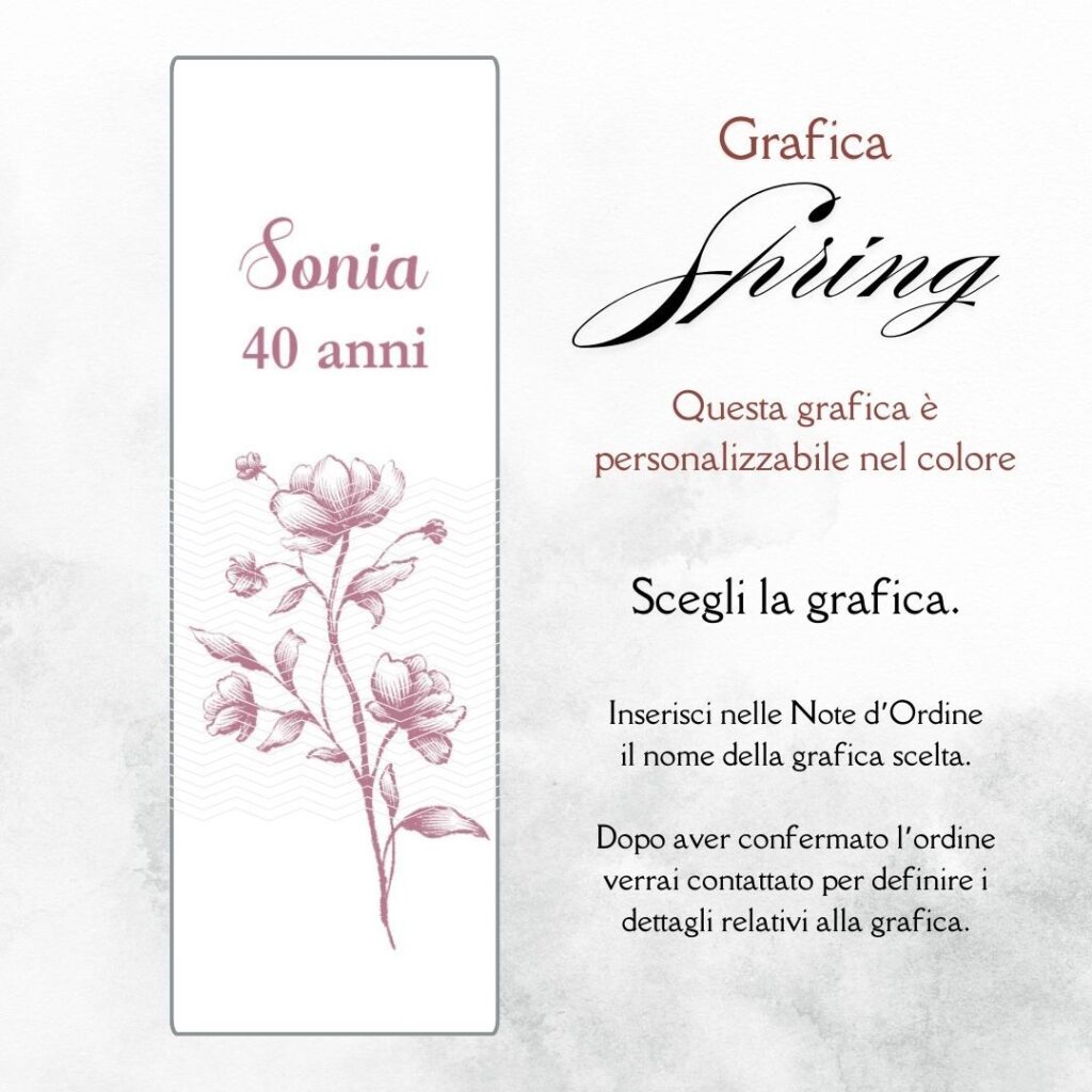 momenti unici inviti grafica per box degustazione confetti compleanno donna