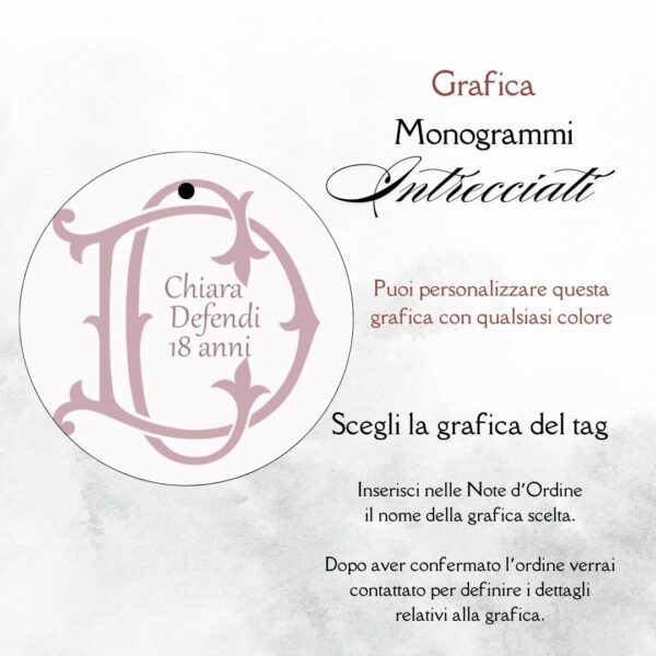 momenti unici inviti grafica per tag tondo astuccio confetti millecolori