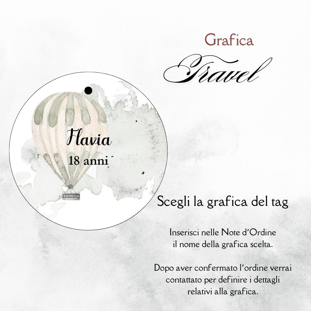 momenti unici inviti grafica per tag tondo astuccio confetti millecolori