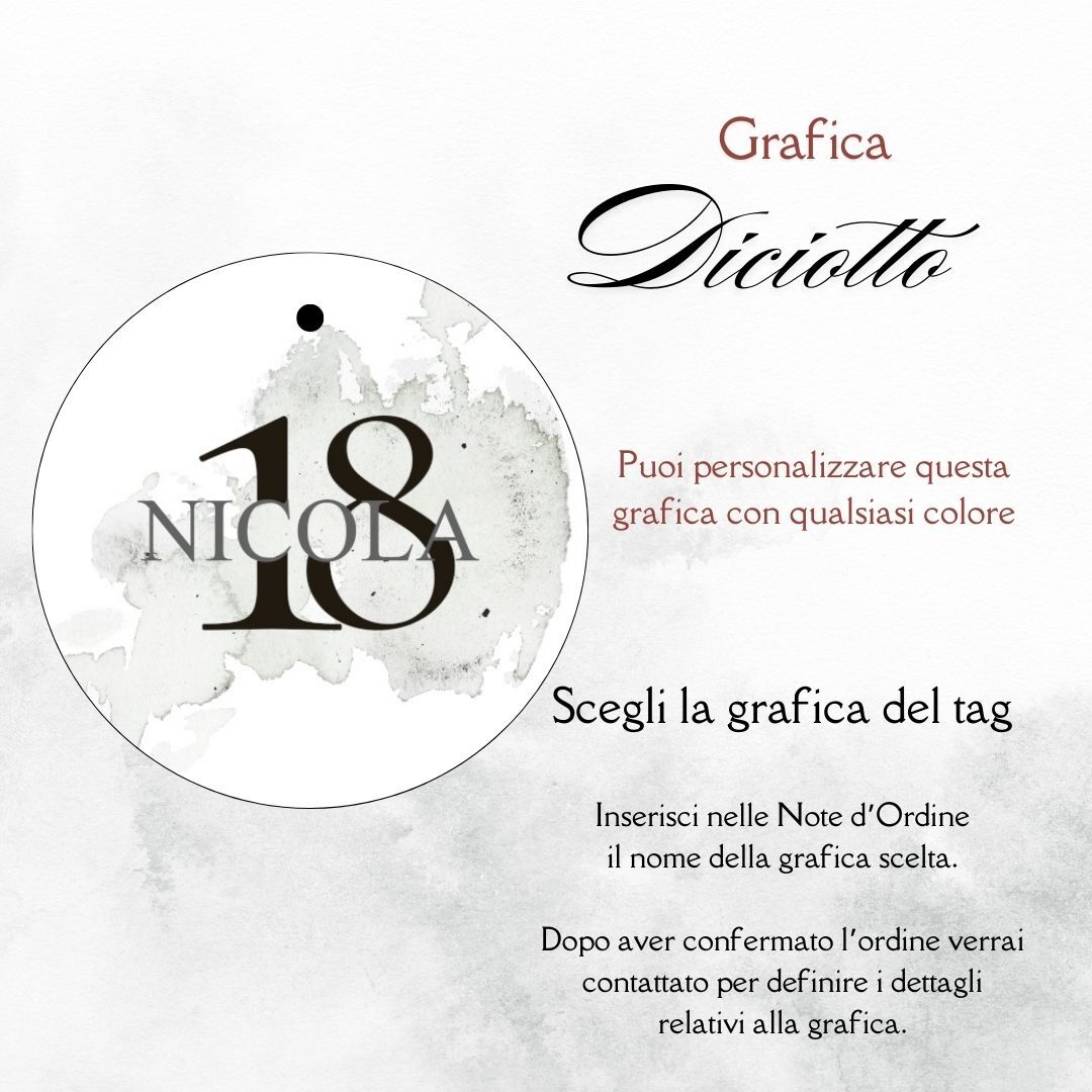 momenti unici inviti grafica per tag tondo astuccio confetti millecolori