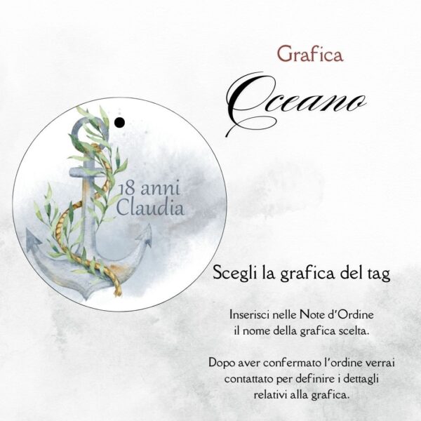 momenti unici inviti grafica per tag tondo astuccio confetti millecolori