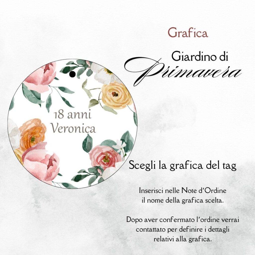 momenti unici inviti grafica per tag tondo astuccio confetti millecolori