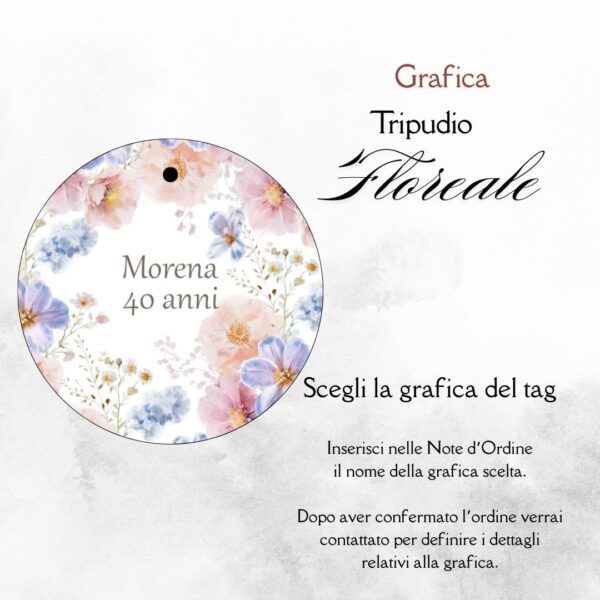 momenti unici inviti grafica per tag tondo astuccio confetti millecolori compleanno
