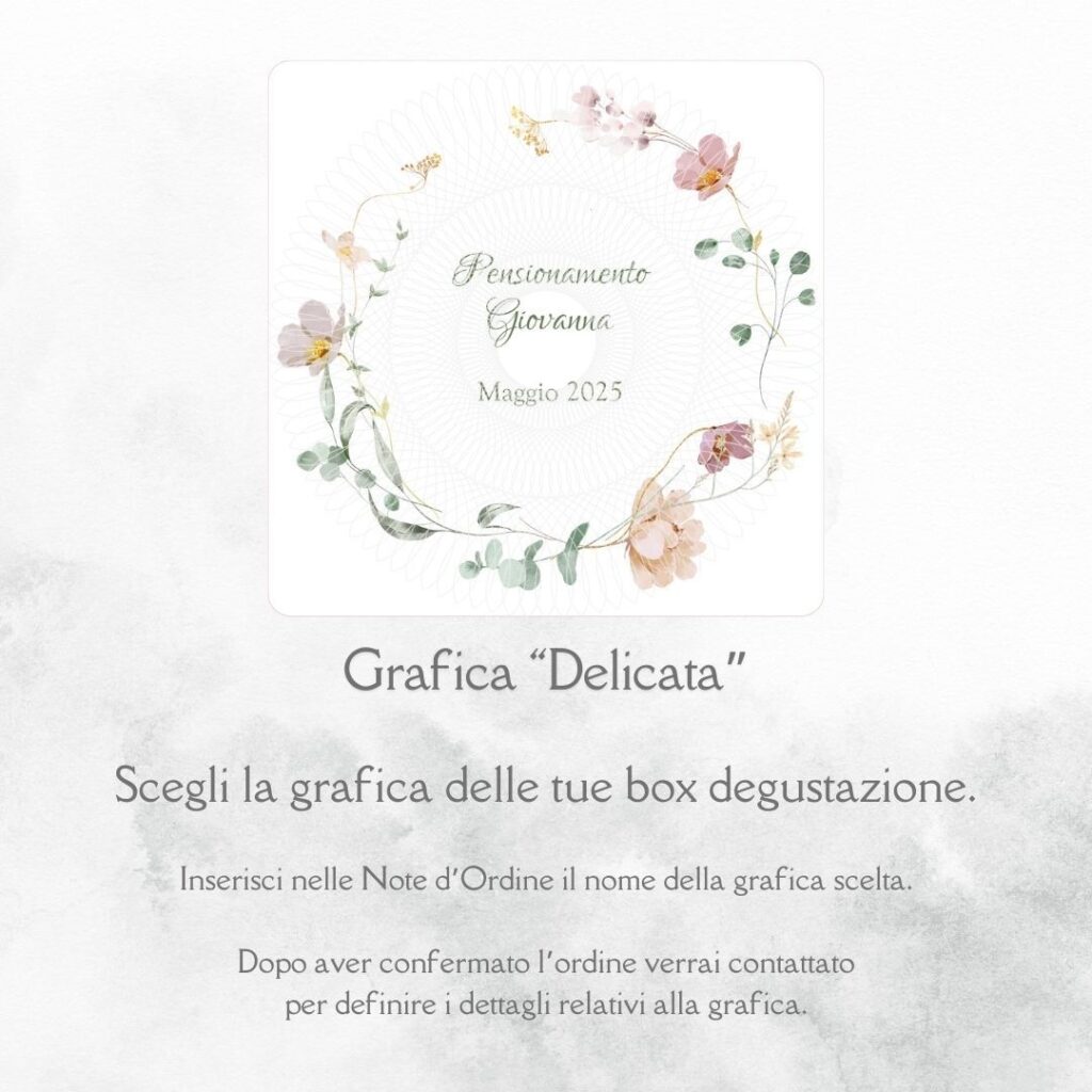 momenti unici inviti grafica personalizzata box degustazione confetti pensionamento pensione