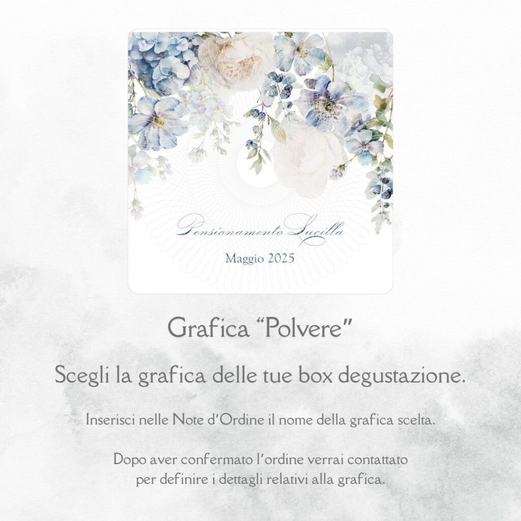 momenti unici inviti grafica personalizzata box degustazione confetti pensionamento pensione