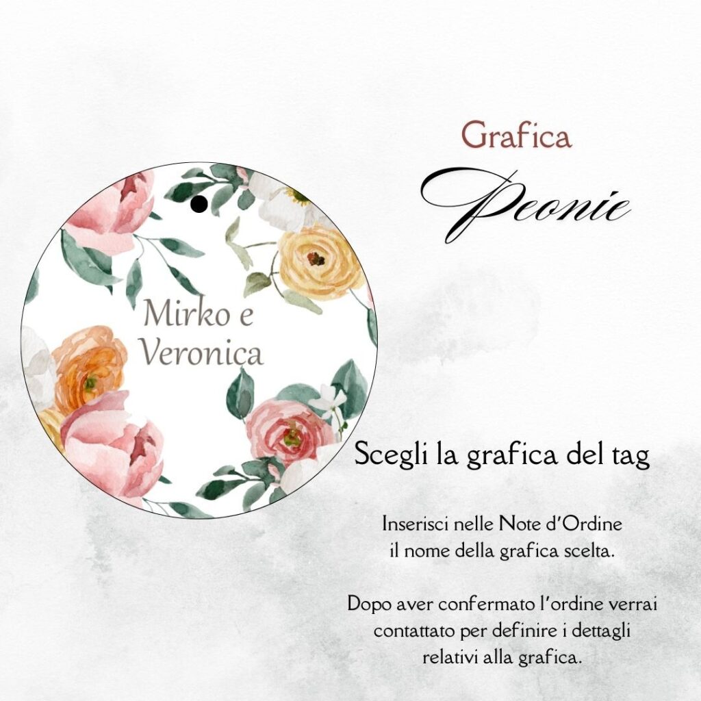 momenti unici inviti grafica tag tondo porta confetti