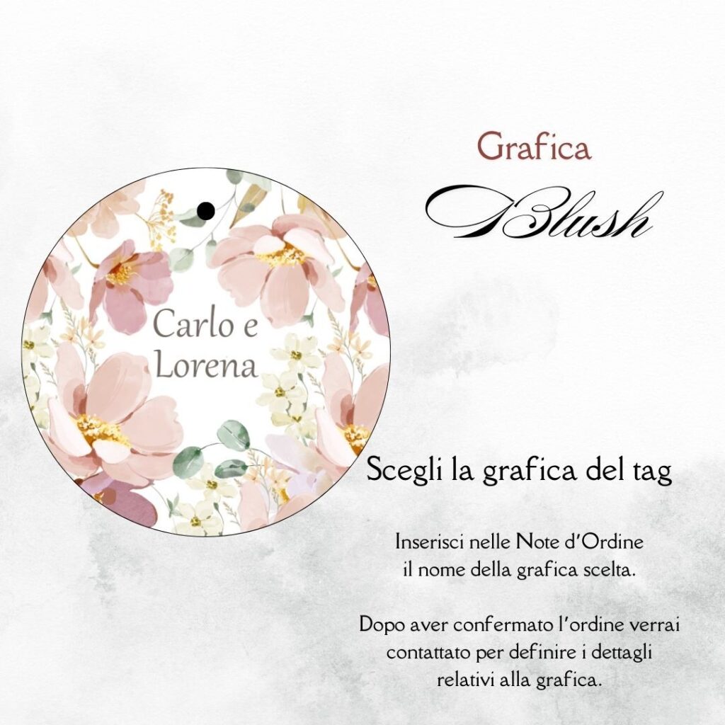 momenti unici inviti grafica tag tondo porta confetti