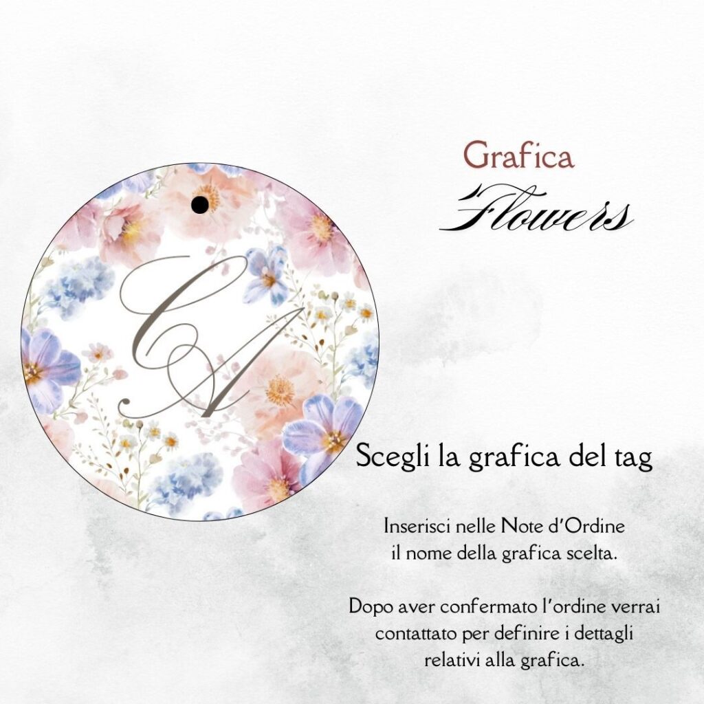 momenti unici inviti grafica tag tondo porta confetti