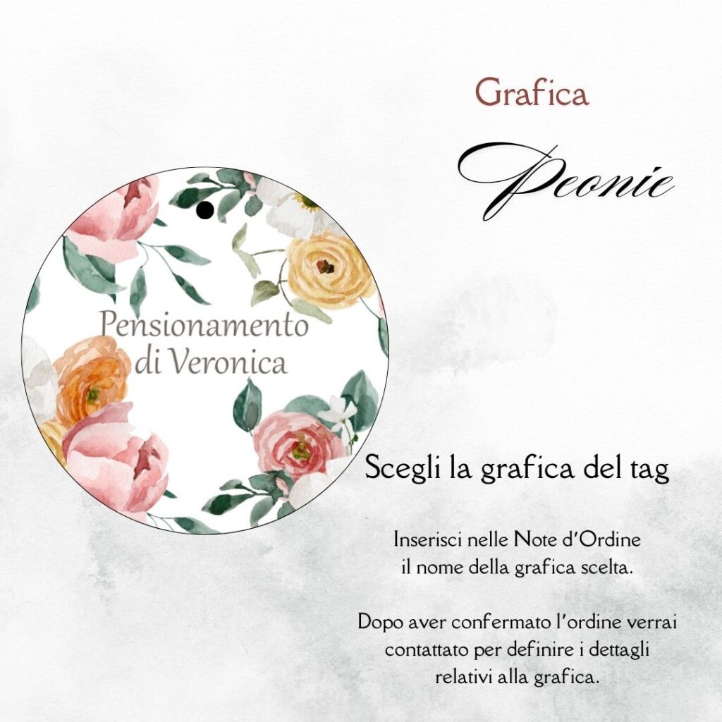 momenti unici inviti grafica tag tondo porta confetti pensione