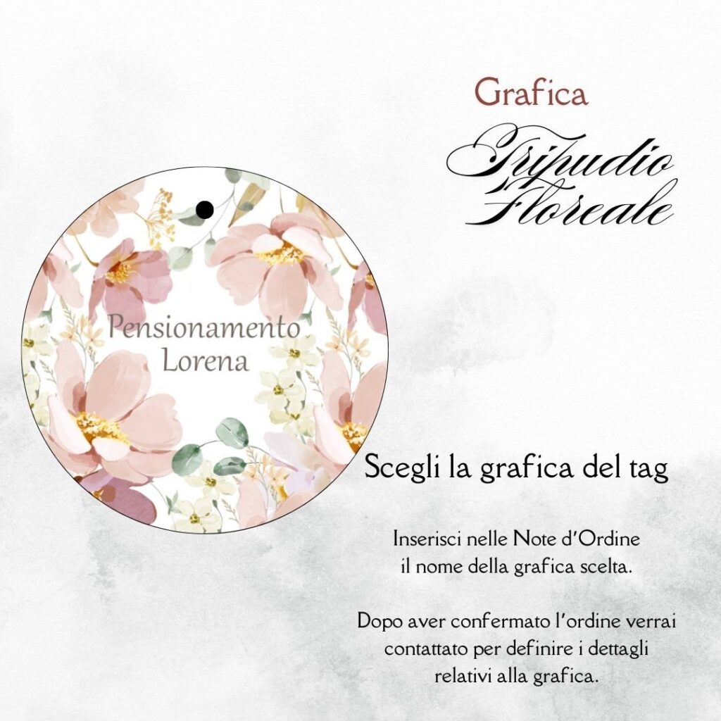 momenti unici inviti grafica tag tondo porta confetti pensione