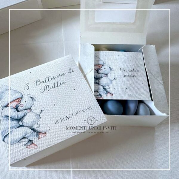momenti unici inviti box degustazione confetti battesimo dolci nanne bimbo
