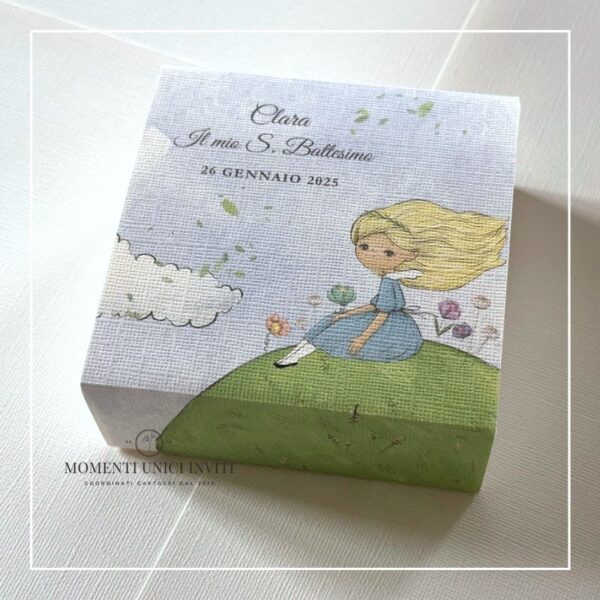 momenti unici inviti box degustazione confetti battesimo e prima comunione alice nel paese delle meraviglie