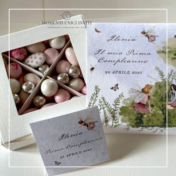momenti unici inviti box degustazione confetti battesimo e prima comunione le fate
