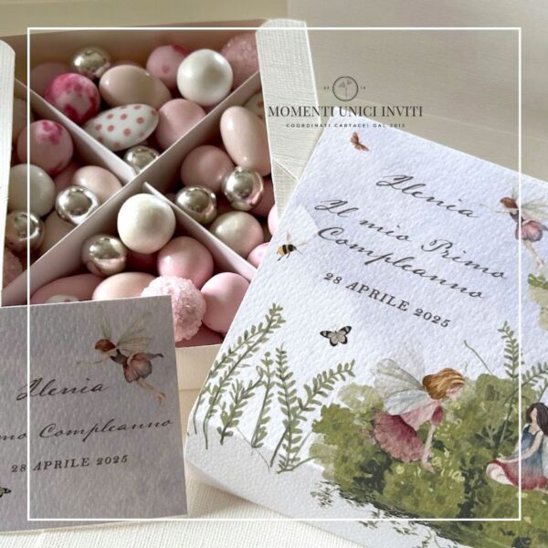 momenti unici inviti box degustazione confetti battesimo e prima comunione le fate