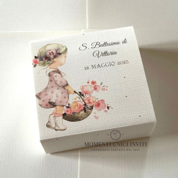 momenti unici inviti box degustazione confetti battesimo prima comunione lei vicky
