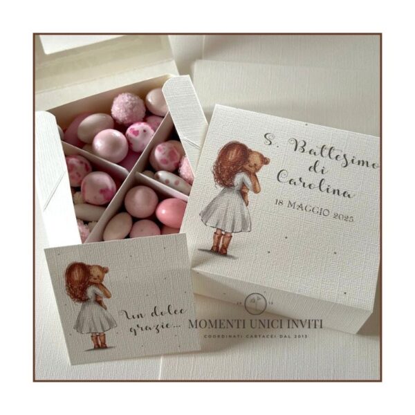 momenti unici inviti - box degustazione tre misure mod. julie