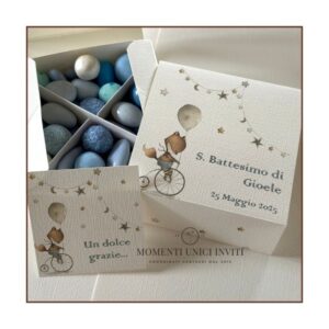 momenti unici inviti - box degustazione tre misure mod. volpina