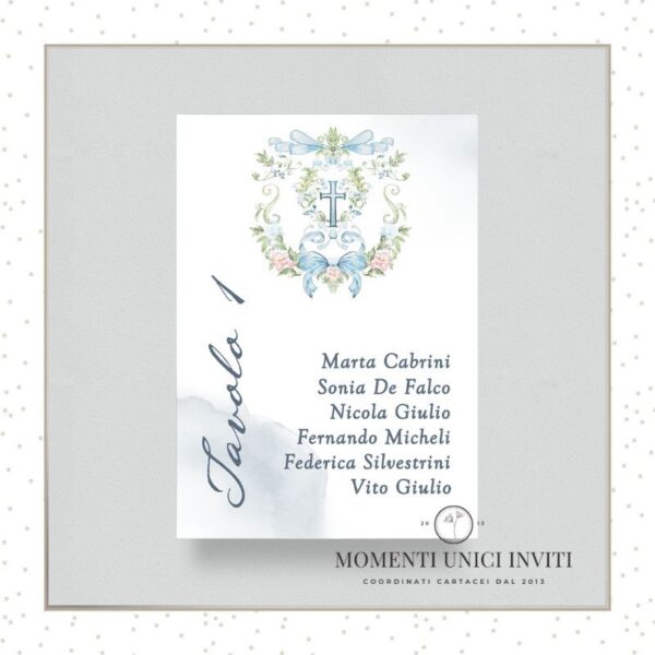 momenti unici inviti acquerello bimbo card tableau 13 x 18 cm