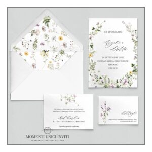 momenti unici inviti promozione suite 5 pezzi modello impressioni di settembre
