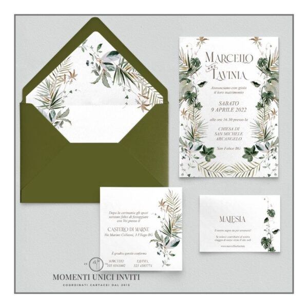momenti unici inviti promozione suite 5 pezzi modello malaysia