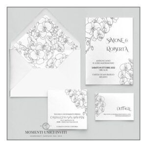 momenti unici inviti promozione suite 5 pezzi modello panamà