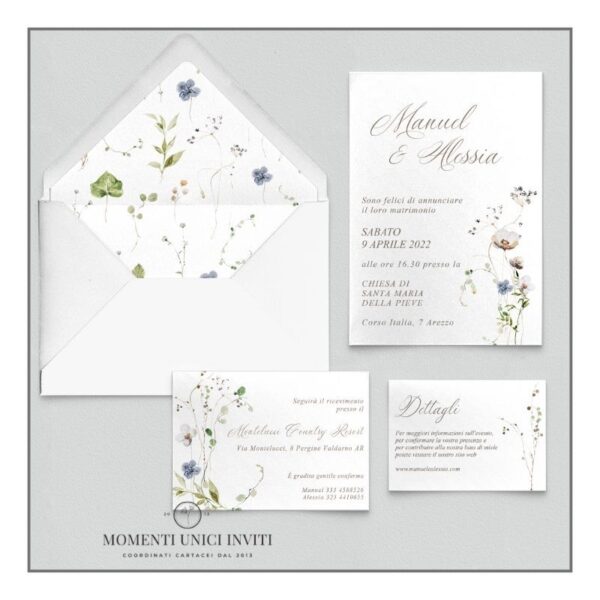 momenti unici inviti promozione suite 5 pezzi modello sibyl