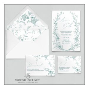 momenti unici inviti promozione suite 5 pezzi modello vittoriana