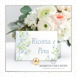 momenti unici inviti soffio delicato bimbo segnagusto confettata