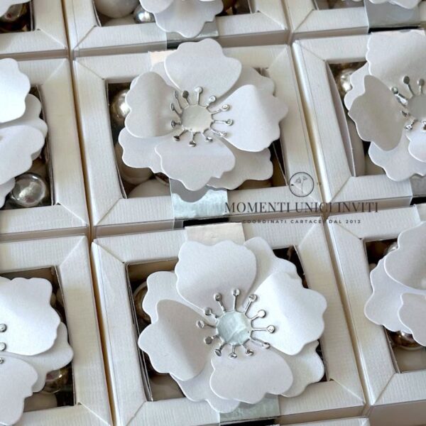 momenti unici inviti - box degustazione confetti nozze d'argento 25° anniversario di matrimonio