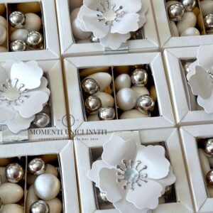 momenti unici inviti - box degustazione confetti nozze d'argento 25° anniversario di matrimonio