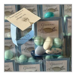 momenti unici inviti cubo pvc 5 confetti grafica personalizzata